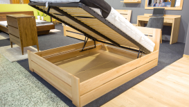 Szuflady i pojemniki na pościel bukowe