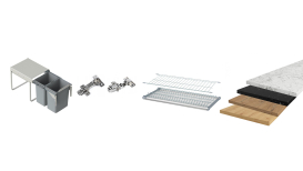 Szafki uniwersalne, blaty, akcesoria