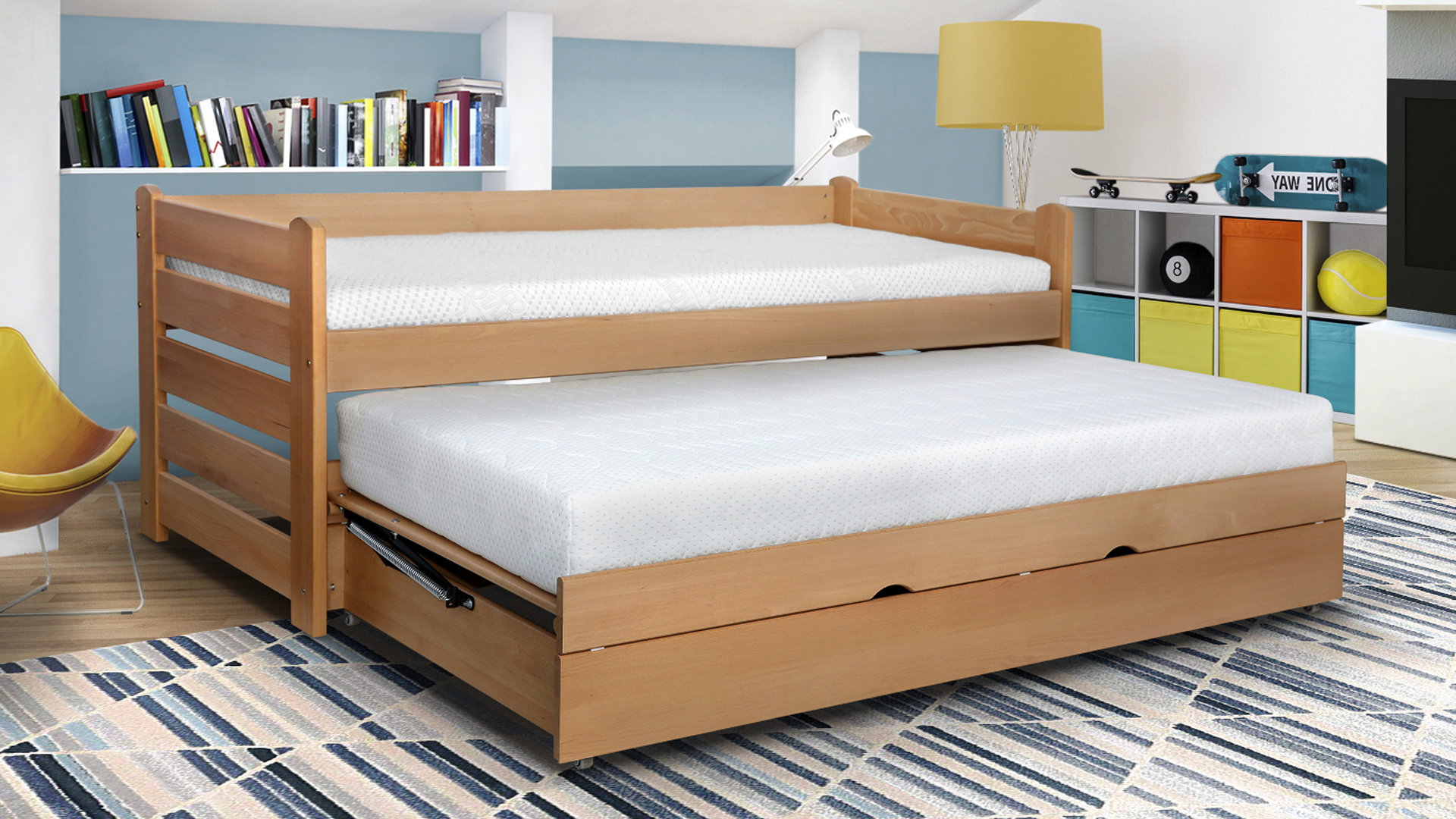 Łóżka bukowe drewniane