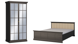 Lucca Sypialnia Czarny Grafit