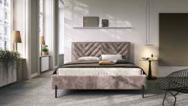 Łóżka tapicerowane 140 x 200 z materacami