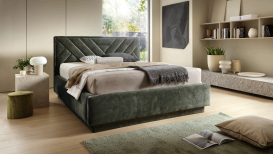 Łóżka tapicerowane 200 x 200 z materacami