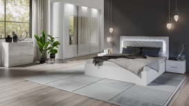 Panarea sypialnia Biały Połysk