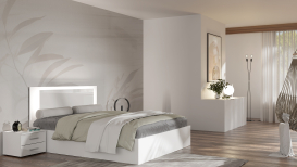 Siena sypialnia Biały Połysk