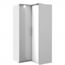 Szafa narożna dwudrzwiowa biała 2497KL16 TYP-16 OPTIMA Podstawowe