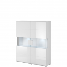 Komoda wysoka 2-drzwiowa Biały Połysk 2498DW42 TYP-42 TOLEDO Podstawowe
