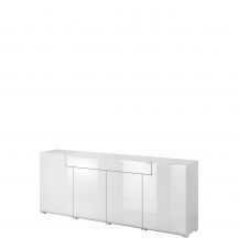 Komoda 4 drzwi 1 szuflada Biały Połysk 2498DW25 TYP-25 TOLEDO Podstawowe