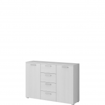 Komoda 2 drzwi 4 szuflady Abisko Ash 24AAEA26 TYP-26 GALAXY Podstawowe