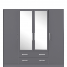 Szafa 4D Antracyt z lustrem SRL1 SMART Podstawowe