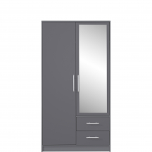 Szafa 2D Antracyt z lustrem SRL3 SMART Podstawowe