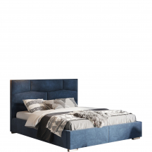 Łóżko tapicerowane 120 x 200 bez pojemnika NELLUR Podstawowe