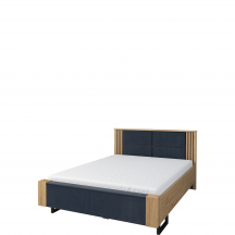 Łóżko I 140 x 200 z oświetleniem zagłówka GINTARO Podstawowe