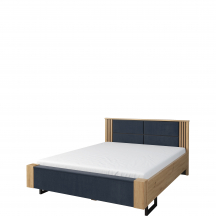 Łóżko I 160 x 200 z oświetleniem zagłówka GINTARO Podstawowe