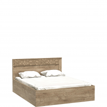 Łóżko 160 x 200 ze stelażem i pojemnikiem N-17 NATURAL Podstawowe (1)