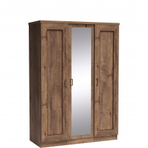 Szafa trzydrzwiowa z lustrem Dąb Lefkas T-15 TADEUSZ DĄB LEFKAS Podstawowe