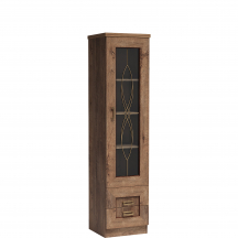 Witryna mała do salonu pojedyncza Dąb Lefkas T-10 TADEUSZ DĄB LEFKAS Podstawowe