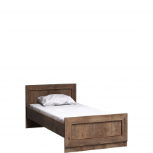 Łóżko 90 x 200 ze stelażem Dąb Lefkas T-21 TADEUSZ DĄB LEFKAS Podstawowe