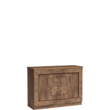 Komoda 120 cm 2 drzwi 4 szuflady Dąb Lefkas T-5 TADEUSZ DĄB LEFKAS Podstawowe