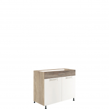 Szafka dolna stojąca 1 szuflada 2 drzwi 90 cm ECO-7D ECONO Podstawowe