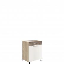 Szafka dolna stojąca 1 szuflada 1 drzwi 60 cm ECO-5D ECONO Podstawowe