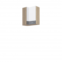 Szafka górna wisząca narożna 1 drzwi Prawa GLO-45G GLOBAL Podstawowe