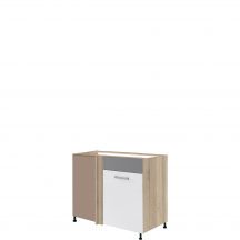 Szafka dolna stojąca narożna 1 drzwi Prawa GLO-25D GLOBAL Podstawowe