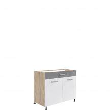 Szafka dolna stojąca 1 szuflada 2 drzwi 90 cm GLO-7D GLOBAL Podstawowe
