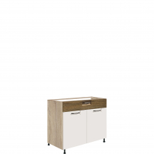 Szafka dolna stojąca 1 szuflada 2 drzwi 90 cm FR-7D FAVORIT BIEL&RIBBECK Podstawowe