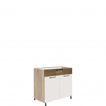 Szafka dolna stojąca 1 szuflada 2 drzwi 80 cm FR-6D FAVORIT BIEL&RIBBECK Podstawowe