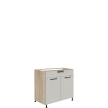 Szafka dolna stojąca 1 szuflada 2 drzwi 80 cm FL-6D FAVORIT LATTE Podstawowe