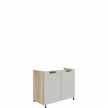 Szafka pod zlewozmywak 2 drzwi 90 cm FL-13D FAVORIT LATTE Podstawowe