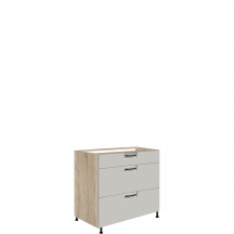 Szafka dolna stojąca 3 szuflady 80 cm FL-22D FAVORIT LATTE Podstawowe
