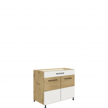 Szafka dolna stojąca 1 szuflada 1 drzwi 90 cm IW-7D INFINITY WHITE Podstawowe