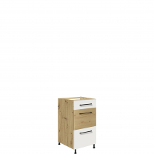 Szafka dolna stojąca 3 szuflady 40 cm 8D INFINITY WHITE Podstawowe