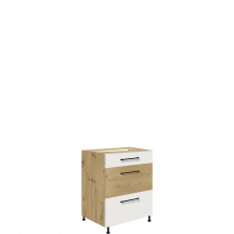 Szafka dolna stojąca 3 szuflady 60 cm IW-10D INFINITY WHITE Podstawowe