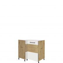 Szafka dolna stojąca narożna 1 drzwi Prawa 14D INFINITY WHITE Podstawowe