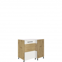 Szafka dolna stojąca narożna 1 drzwi Lewa 15D INFINITY WHITE Podstawowe