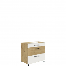 Szafka dolna stojąca 3 szuflady 80 cm IW-22D INFINITY WHITE Podstawowe