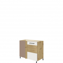 Szafka dolna stojąca narożna 1 drzwi Prawa 25D INFINITY WHITE Podstawowe