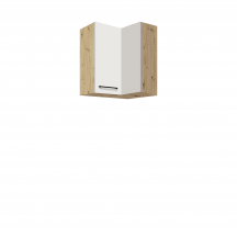 Szafka górna wisząca narożna 1 drzwi 54G INFINITY WHITE Podstawowe