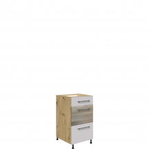 Szafka dolna stojąca 3 szuflady 40 cm 8D INFINITY LATTE Podstawowe