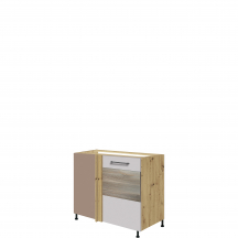 Szafka dolna stojąca narożna 1 drzwi Prawa 25D INFINITY LATTE Podstawowe