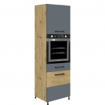 Szafka dolna wysoka słupek pod zabudowę piekarnika 60 cm 20D INFINITY GRAY Podstawowe
