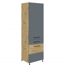 Szafka dolna wysoka słupek pod zabudowę lodówki 60 cm 21D INFINITY GRAY Podstawowe