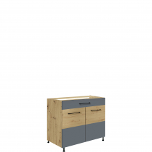 Szafka dolna stojąca 1 szuflada 1 drzwi 90 cm IG-7D INFINITY GRAY Podstawowe