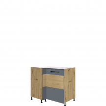 Szafka dolna stojąca narożna 1 drzwi Prawa 14D INFINITY GRAY Podstawowe