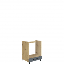 Szafka dolna stojąca pod zabudowę piekarnika 17D INFINITY GRAY Podstawowe