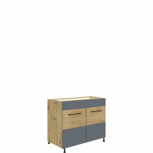 Szafka pod zlewozmywak 2 drzwi 90 cm IG-13D INFINITY GRAY Podstawowe