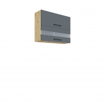 Szafka górna wisząca witryna 2 klapy 90 cm 42G INFINITY GRAY Podstawowe