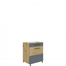 Szafka dolna stojąca 1 szuflada 1 drzwi 60 cm IG-5D INFINITY GRAY Podstawowe